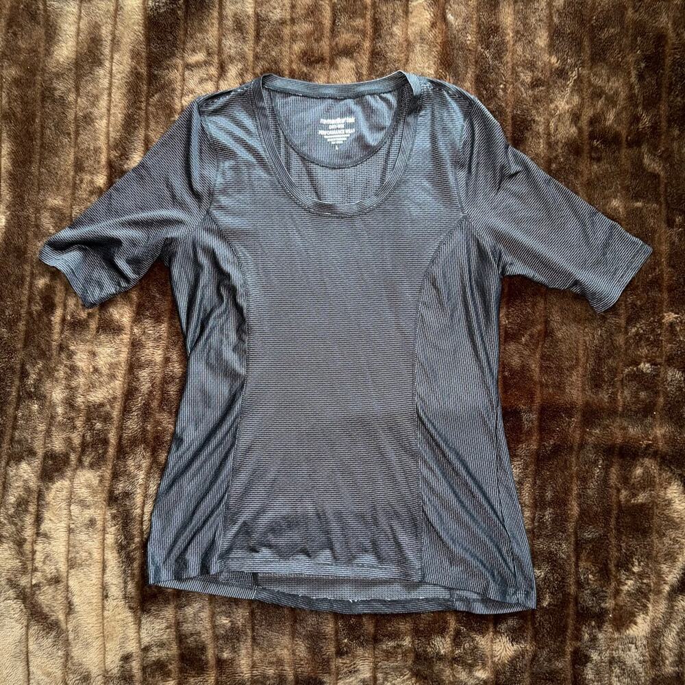 Marika Black Short Sleeve Active Tee